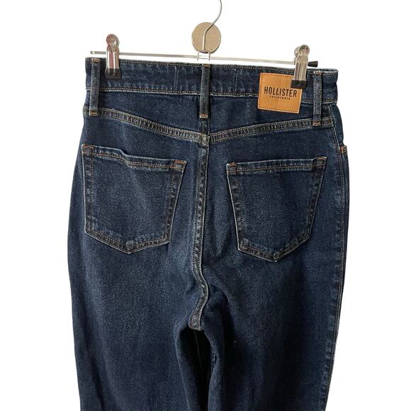Hollister 25 x 33 Curvy Jeans Ultra High Rise Dad Jean Dark Blue Vtg Stretch - Picture 8 of 9